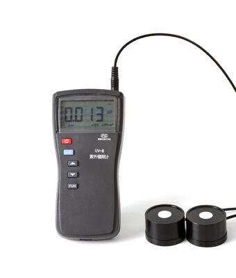 UV-B Φορητό μέτρο ακτινοβολίας UV 254nm & 297nm Δύο ανιχνευτές 0.1~200000μW/cm2 UV ραδιομέτρο
