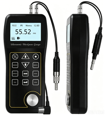 TG-100B Portable Ultrasonic Thickness Meter 0.01mm Resolution LED Backlight LCD 500 Groups Storage NDT Measuring Instrument