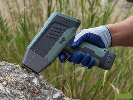 HXRF-600plus Ακατέργαστος χειροκίνητος αναλυτής ορυκτών XRF Αναλυτής αυτοματοποιημένης ενεργειακής βαθμονόμησης HD κάμερας Συγκεντρωμένο ορυκτό εξοπλισμός ανάλυσης βαθμού απορροής