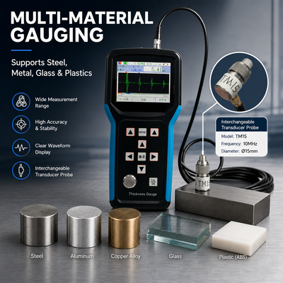TG-5700 High-Precision Ultrasonic Thickness Gauge Measuring Range 0.15-1800mm