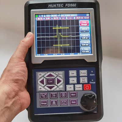 HUATEC 20-2000Hz υπερηχητικός ανιχνευτής ελαττωμάτων FD560 με καταστολή απόρριψης 0 έως 80% πλήρους ύψους οθόνης