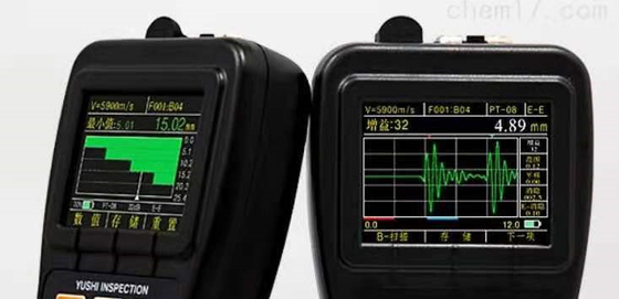 TG-5100D σε πραγματικό χρόνο A σάρωση και B σάρωση μέσω της επικάλυψης υπερήχων πάχους μετρητή
