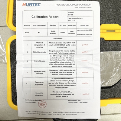ΙΙW V-1 CS SS AL Υλικό UT Μονάδες βαθμονόμησης NDT Μηχανές
