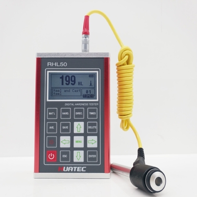 Υψηλής ακρίβειας RHL50 LCD Display Portable Leeb Hardness Tester με ακρίβεια ±6HLD και ακτίνα Rmin 50mm Min.