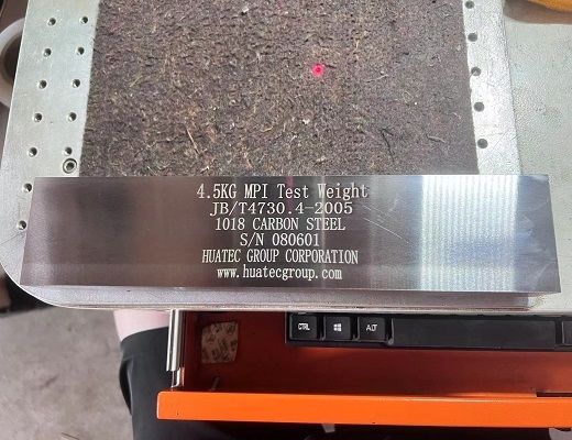 Αξεσουάρ Μαγνητικού Ανιχνευτή Ελαττωμάτων Μη Καταστροφικού Ελέγχου (NDT) Μπλοκ Δοκιμής Νεκρού Βάρους N1