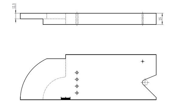 PAUT Βαθμονόμηση Ακτίνας IIW Block ISO 19675 Μετρικό