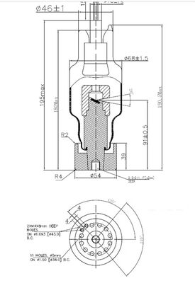 HXC-16B X-ray Tube 0.8mm Focal Spot 160KV 500W για σαρωτή ασφαλείας και ανιχνευτή ελαττωμάτων