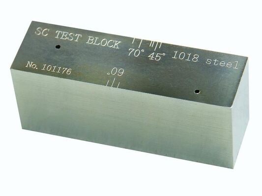 SC ASTM E164 Αισθητικότητα Κλίμακα βαθμονόμησης Shear Wave Υπερήχων ανιχνευτών Κλίμακα δοκιμής βαθμονόμησης με δύο 0,062 " πλευρικές τρύπες