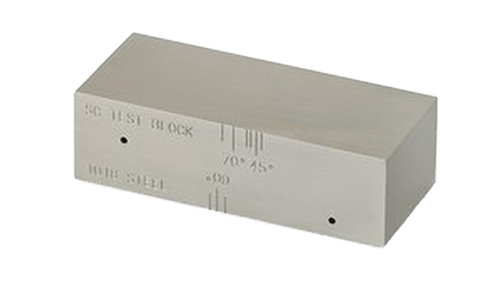 SC UT Αισθητότητα αναφοράς 0,905 "× 1,25" × 3" NDT Αισθητότητα κύματος κοπής δείγμα βαθμονόμησης