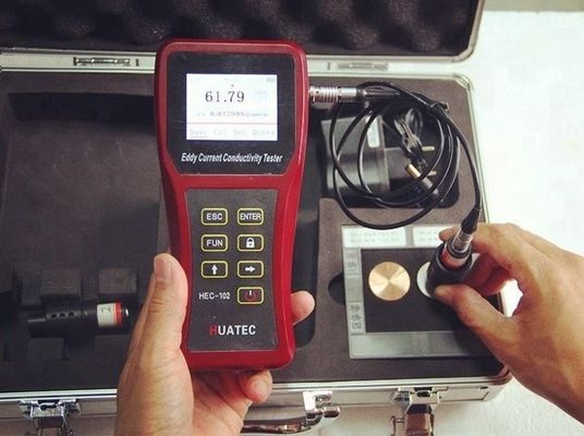 HEC-102 Μη σιδηρούχια μέταλλα Φορητό μέτρο καθαρότητας ηλεκτρικής αγωγιμότητας ρεύματος Eddy